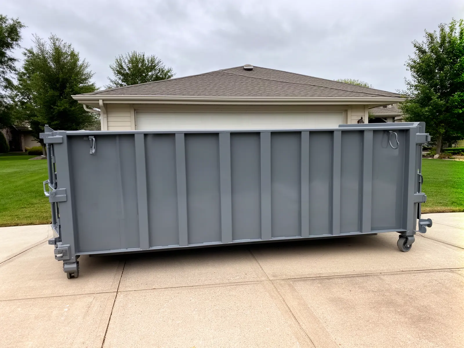 Roll-off dumpster from Elmore & Fay Dumpster Rental in Sudbury, MA